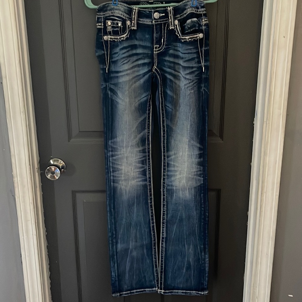 MissMe size 24 low rise slim boot stretchy